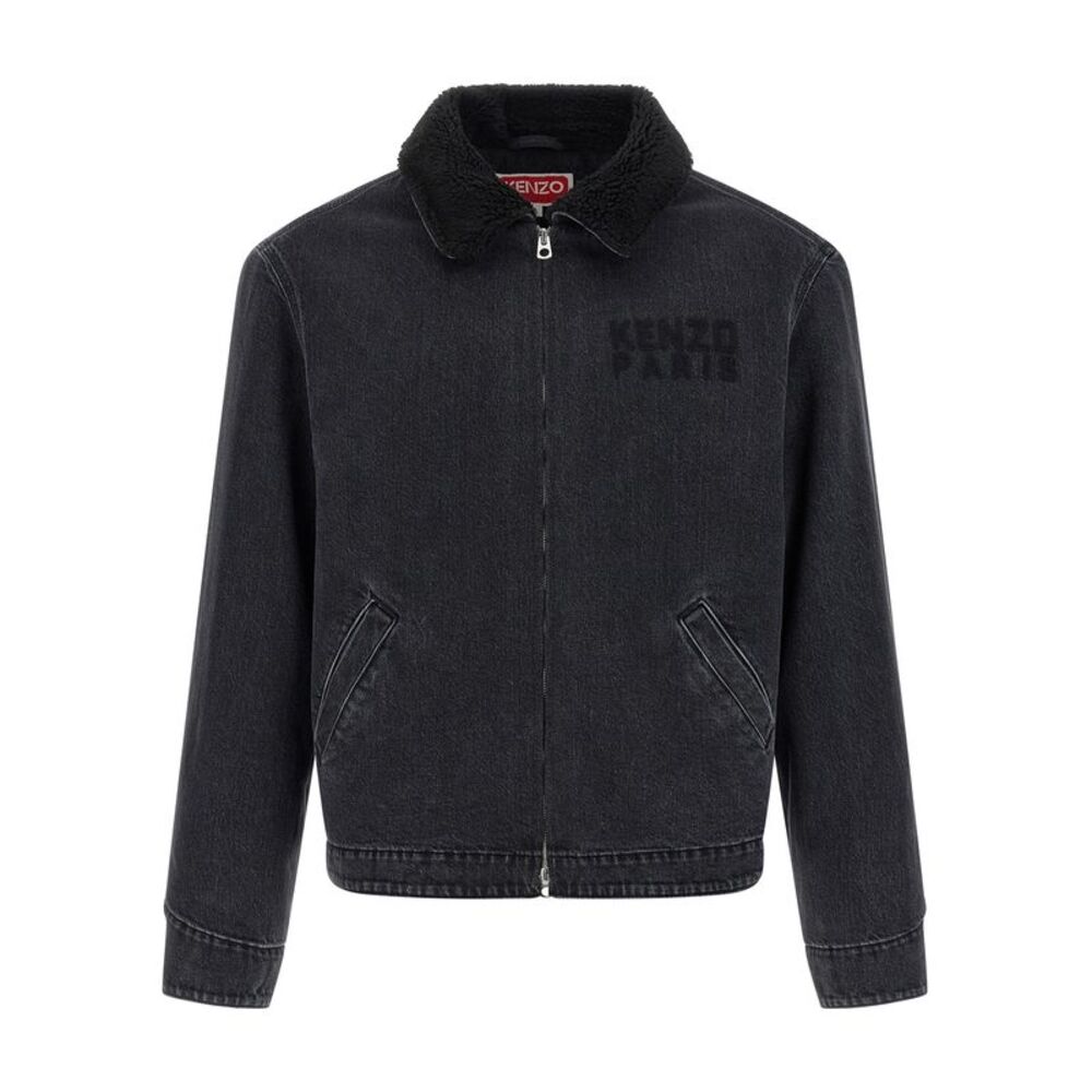 Kenzo Black Cotton Denim Men's Jacket